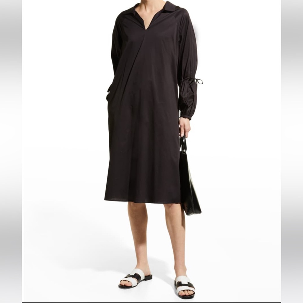 Harshman Tara Dress Elegant Black Midi NWT size medium